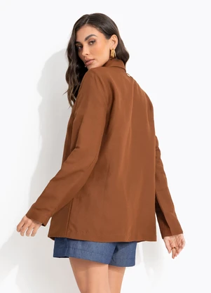 Colcci - Blazer Linho Marrom - COLCCI