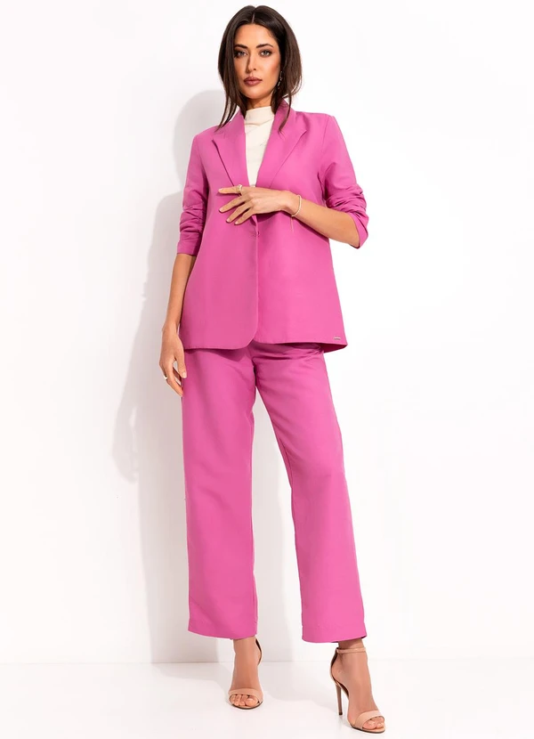 Colcci - Blazer Linho Rosa 6