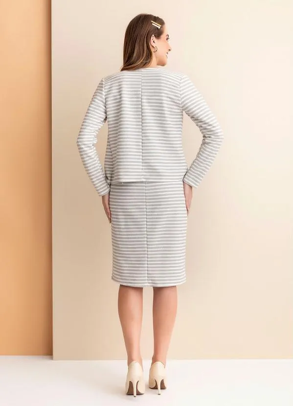 Rosalie - Blazer Listras Lurex com Botão 4