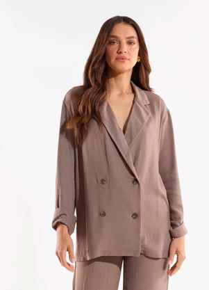 Ritmi Studio - Blazer Manga Longa com Transpasse - RITMI STUDIO