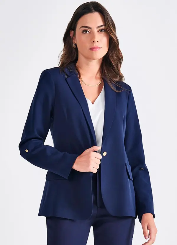 Principessa - Blazer Marinho Martingale Tifani