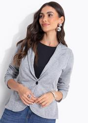 Blazer Mescla Claro em Moletinho