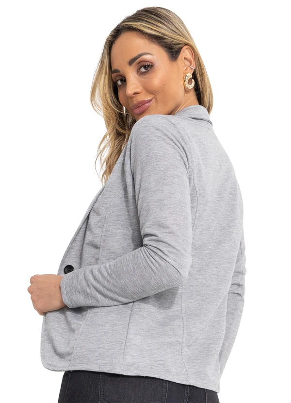 Quintess - Blazer Mescla Claro em Moletinho 2