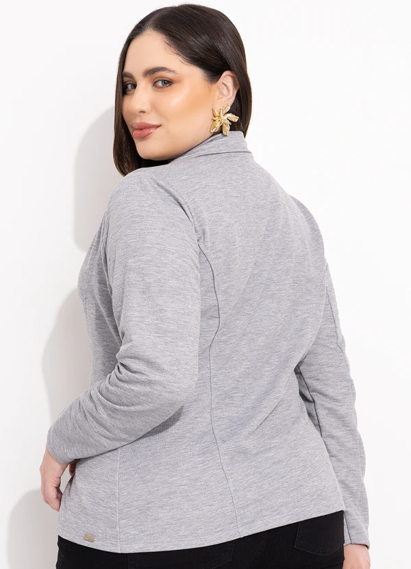 Quintess - Blazer Mescla Claro em Moletinho 7