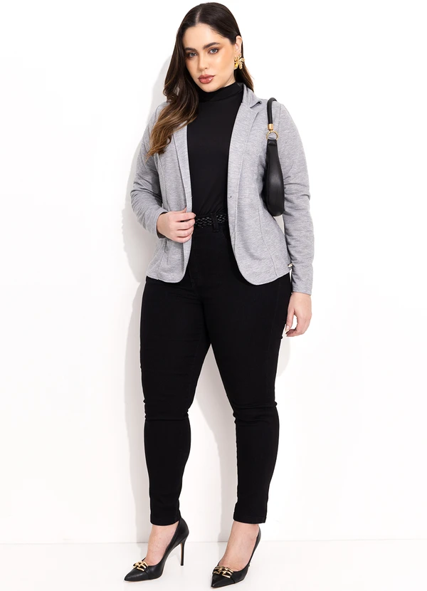 Quintess - Blazer Mescla Claro em Moletinho 8