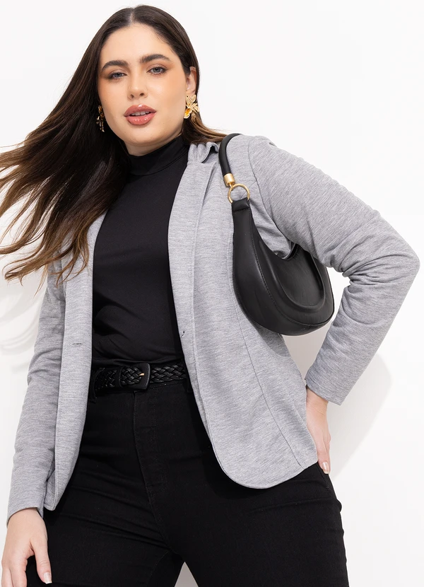 Quintess - Blazer Mescla Claro em Moletinho 9