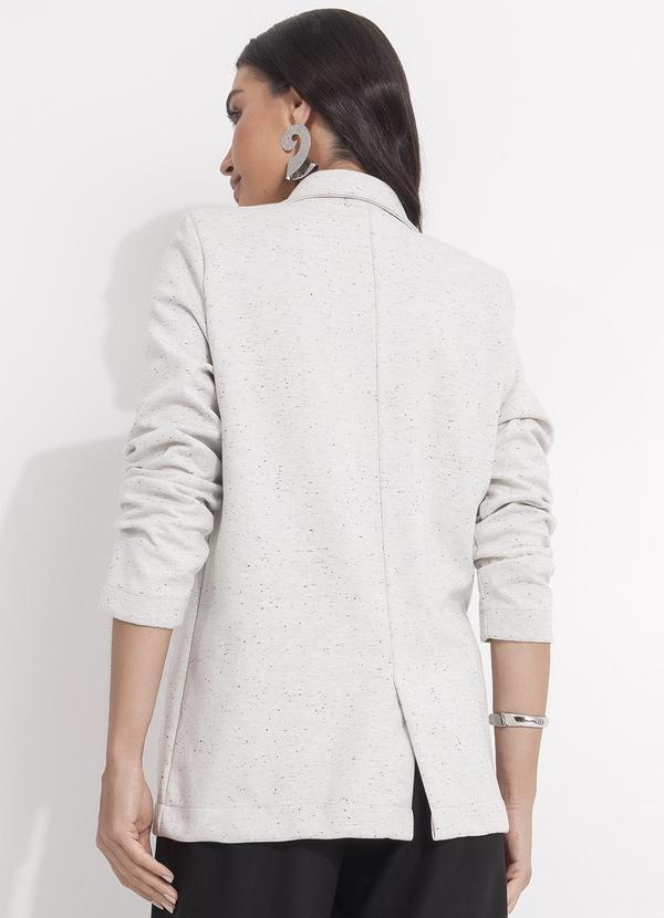 Svela - Blazer Off White Poliester com Elastano 2