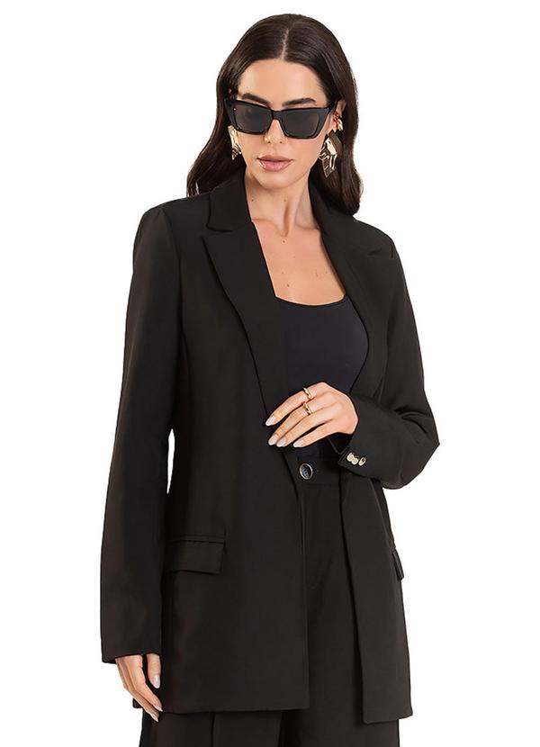 Dianna - Blazer Oversized Feminino Preto
