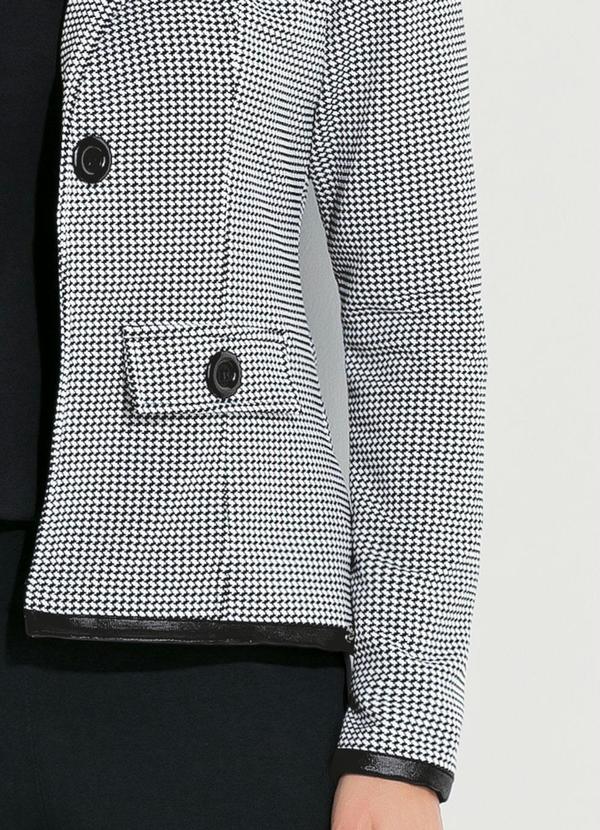 Quintess - Blazer Pied de Poule Detalhes em Cirrê 10