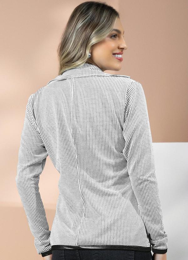 Quintess - Blazer Pied de Poule Detalhes em Cirrê 2