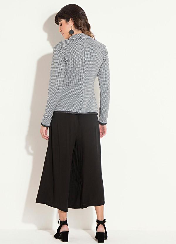 Quintess - Blazer Pied de Poule Detalhes em Cirrê 7