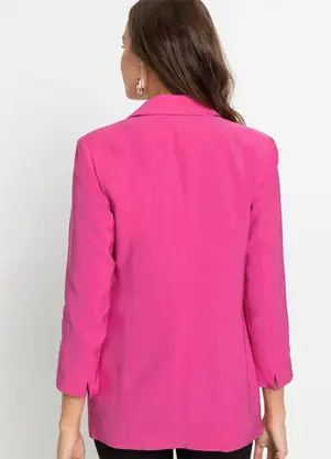 bonprix - Blazer Pink em Crepe Plano - BONPRIX