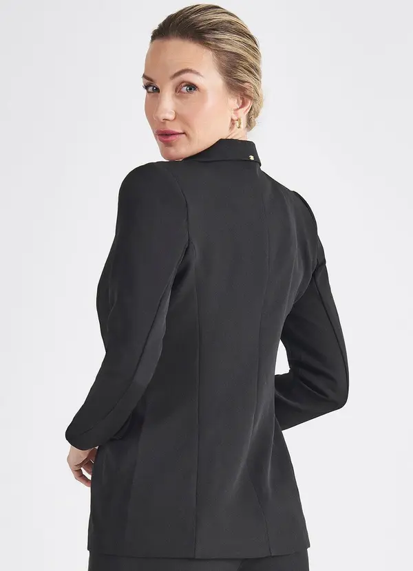 Principessa - Blazer Botão Único Preto Cilene 2