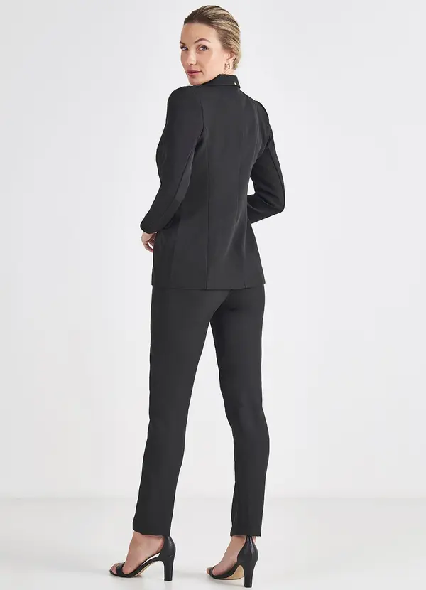 Principessa - Blazer Botão Único Preto Cilene 4