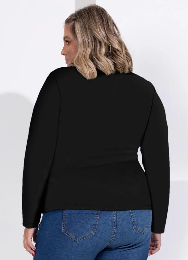 Quintess - Blazer Preto em Moletinho 11