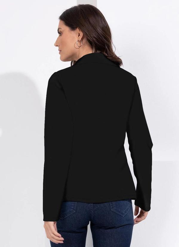 Quintess - Blazer Preto em Moletinho 2