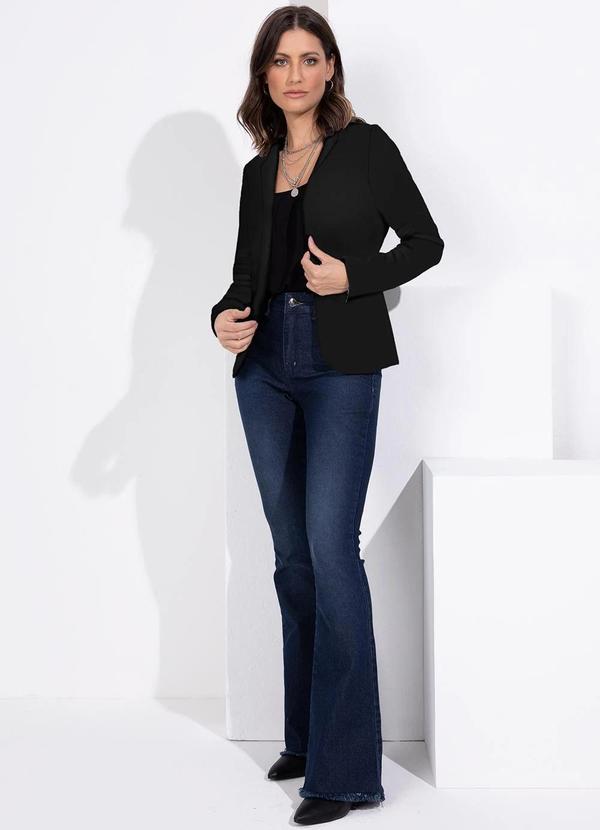 Quintess - Blazer Preto em Moletinho 3