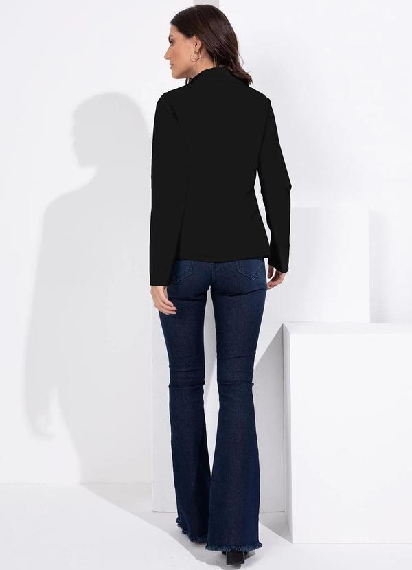 Quintess - Blazer Preto em Moletinho 5