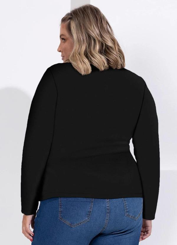 Quintess - Blazer Preto em Moletinho 9