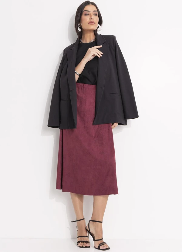 Svela - Blazer Preto em Poliester com Elastano 5