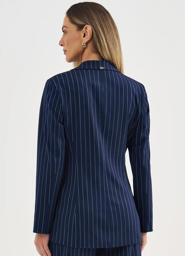 Principessa - Blazer Intermediário em Alfaiataria Risca de Giz Aneli 2