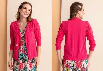 Blazer Rosa com Boto