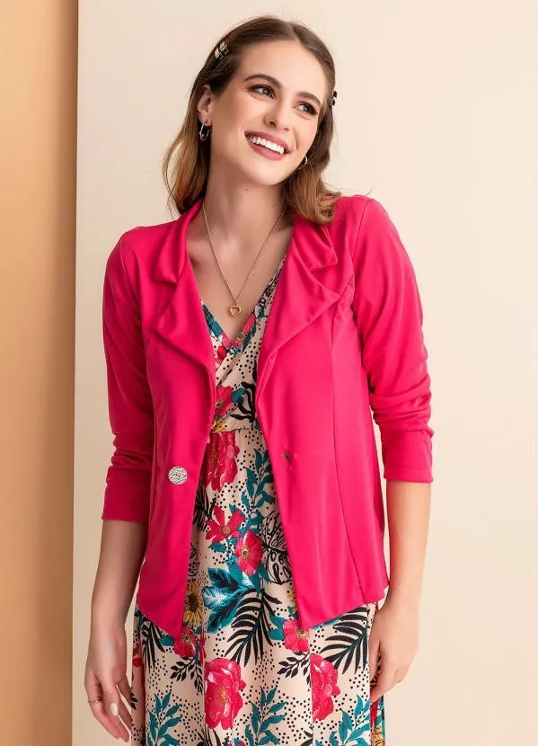 Rosalie - Blazer Rosa com Botão