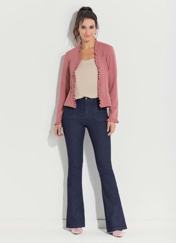 Quintess - Blazer Rosê Quintess com Babados 3