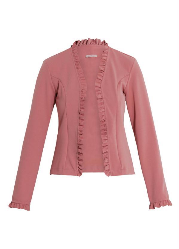 Quintess - Blazer Rosê Quintess com Babados 7