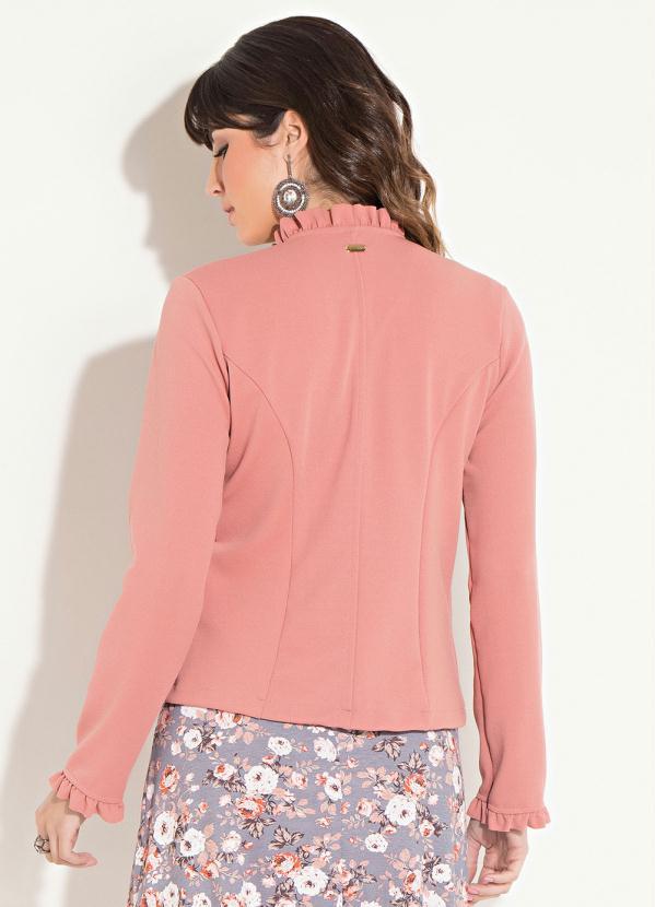 Quintess - Blazer Rosê Quintess com Babados 9