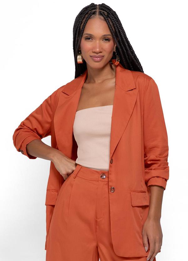Enfim - Blazer Terracota Alongado Liocel