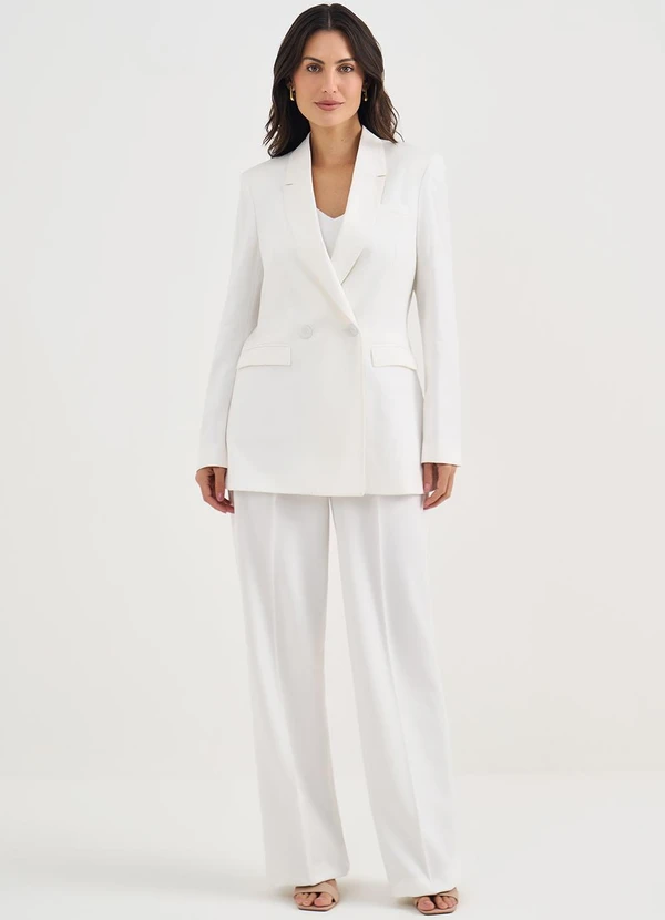 Principessa - Blazer Intermediário Transpassado Off White Valentine 3