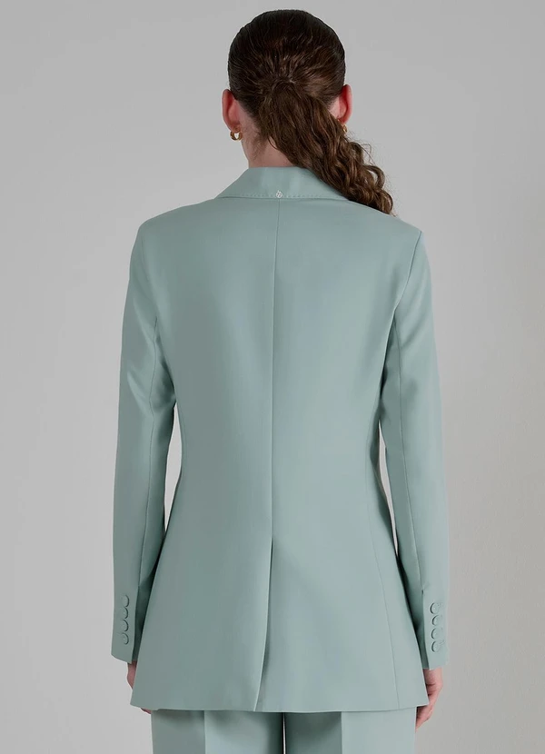 Principessa - Blazer Transpassado Verde Água Flayca 2