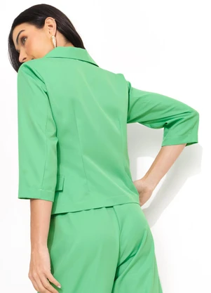 Quintess - Blazer Verde Claro em Alfaiataria - QUINTESS