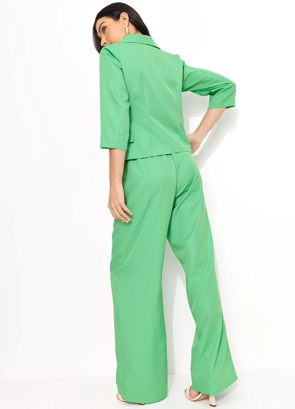 Quintess - Blazer Verde Claro em Alfaiataria 5