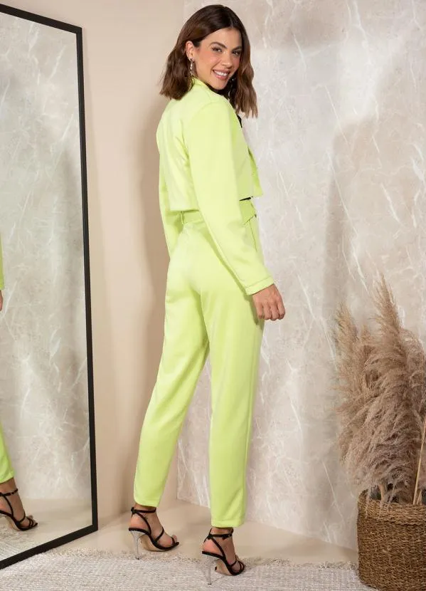 Quintess - Blazer Verde Lima em Alfaiataria 4