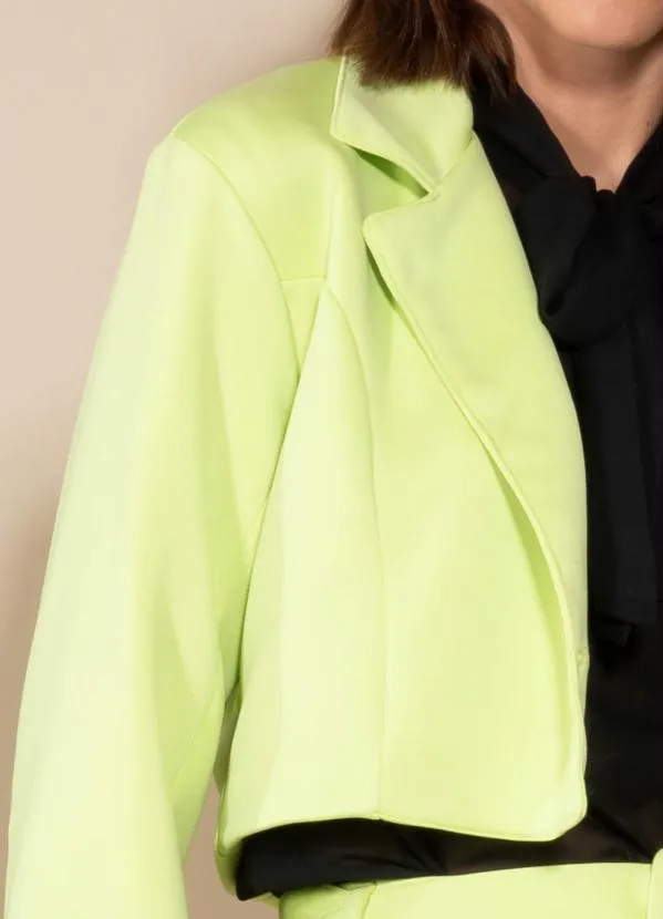 Quintess - Blazer Verde Lima em Alfaiataria 5