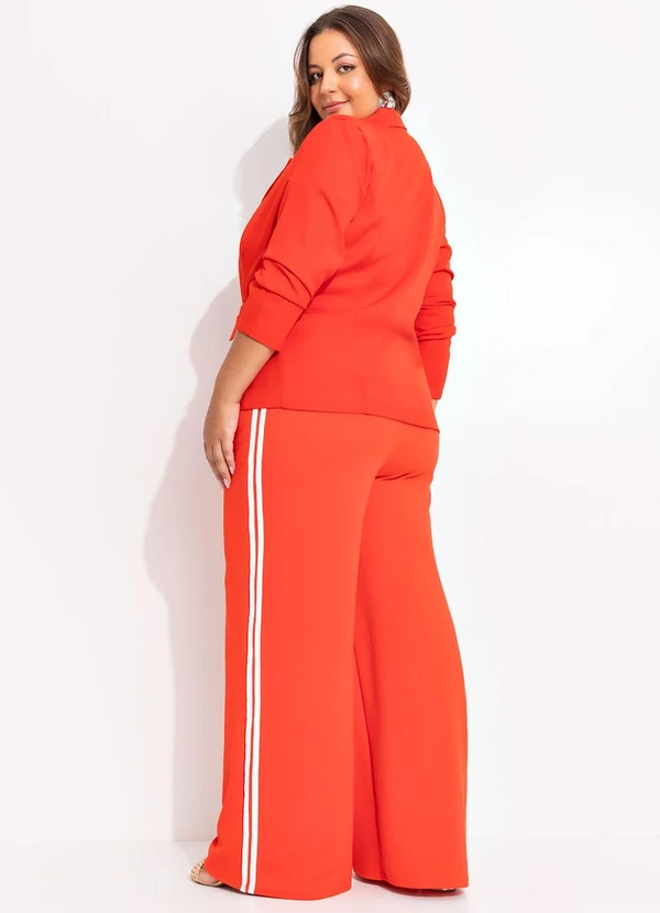 Marguerite - Blazer Vermelho em Crepe Plano 5