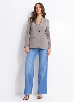 Colcci - Blazer Xadrez Bege - COLCCI