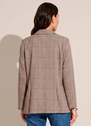Quintess - Blazer Xadrez com Bolsos - QUINTESS