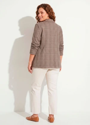 Quintess - Blazer Xadrez com Bolsos - QUINTESS