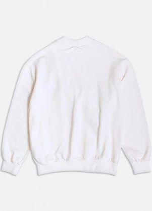 Authoria - Casaco de Moletom com Laço Off White - AUTHORIA
