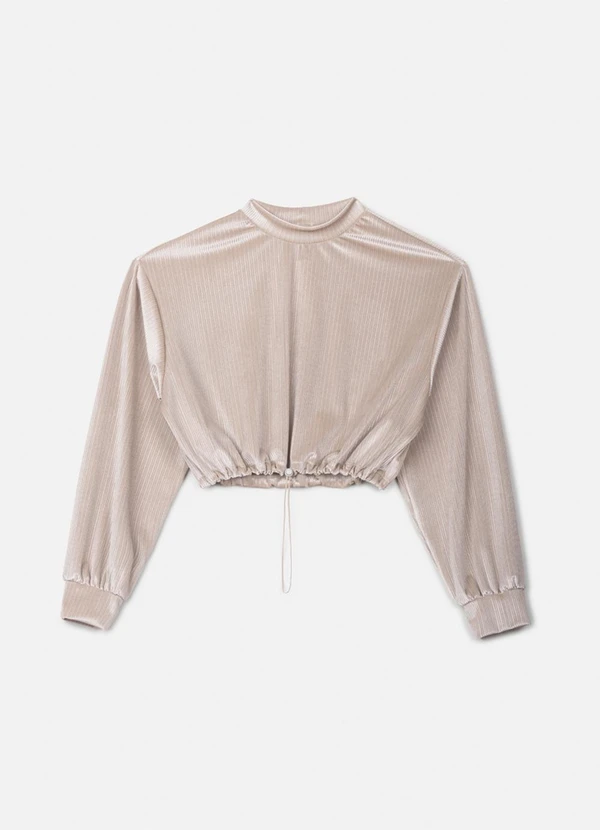 Authoria - Casaco de Veludo com Amarração Cru