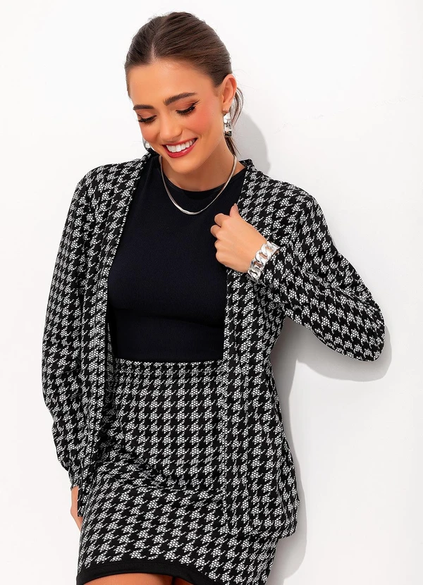 Moda Pop - Casaco Estampado em Malha 6