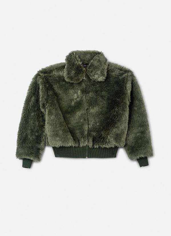Authoria - Casaco Peluciado Verde Militar Verde
