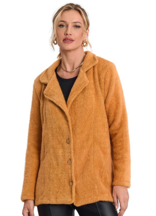 Endless - Casaco Twed Favo Feminino Marrom