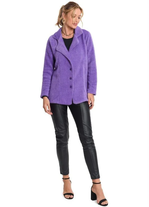 Endless - Casaco Twed Favo Feminino Roxo 4