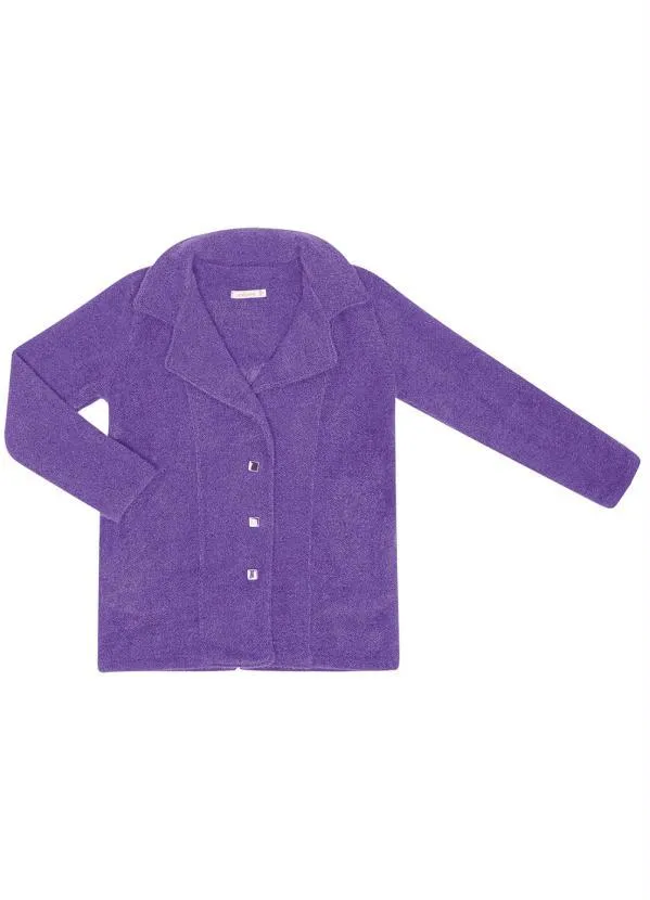 Endless - Casaco Twed Favo Feminino Roxo 6