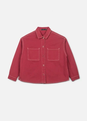 Authoria - Jaqueta de Sarja Bordô Vermelho - AUTHORIA