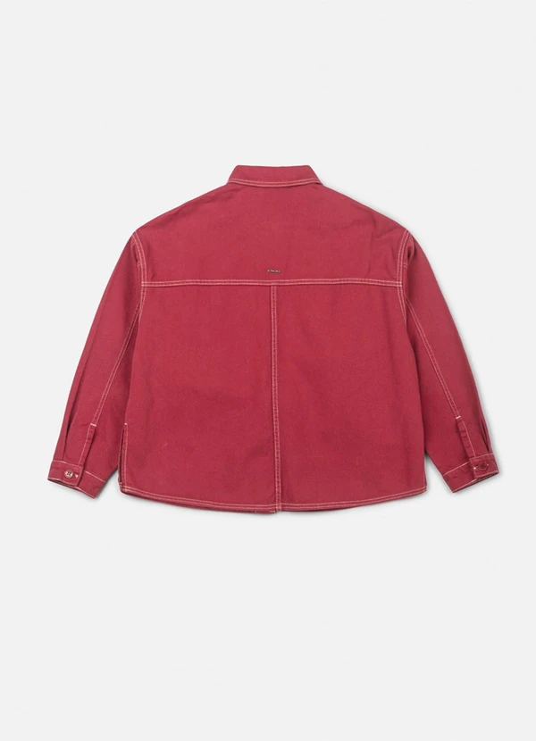 Authoria - Jaqueta de Sarja Bordô Vermelho 2